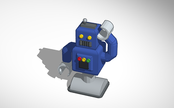 3D design cool robot - Tinkercad