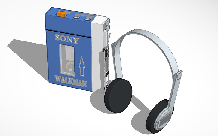 Walkman Custom 3D design walkman - Tinkercad