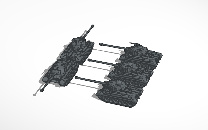 3D design Tanks - Tinkercad