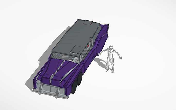 3D design custom car framework - Tinkercad