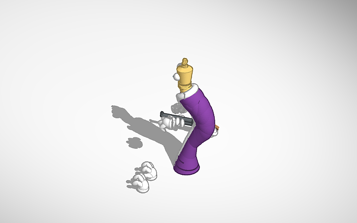 3D design kinger - Tinkercad