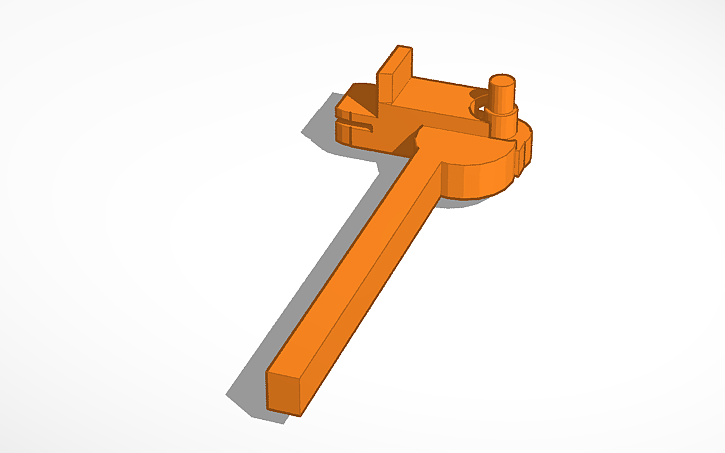3D design Weed Trimmer Trigger - Tinkercad