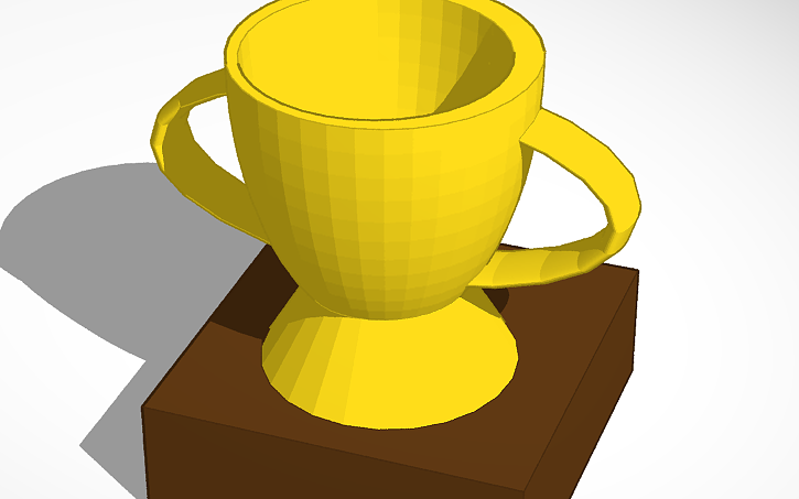 Openscad Trophy 3D design trophy - Tinkercad