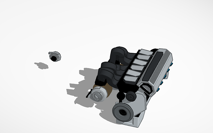 3D design MC "DieselMaul" 1900hp I6 turbo diesel drag engine (100% orig ...