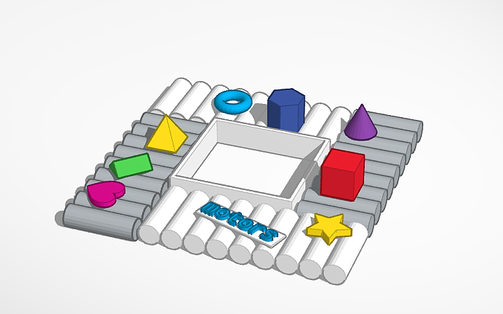 3D design Simple Shapes in movement - Tinkercad