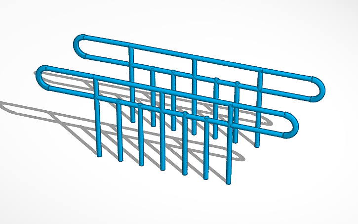 3D design Handrails - Tinkercad