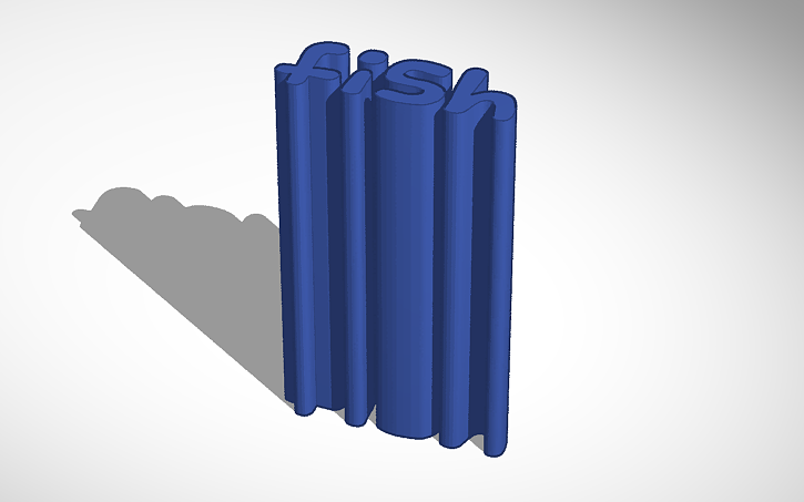 3D design fish - Tinkercad