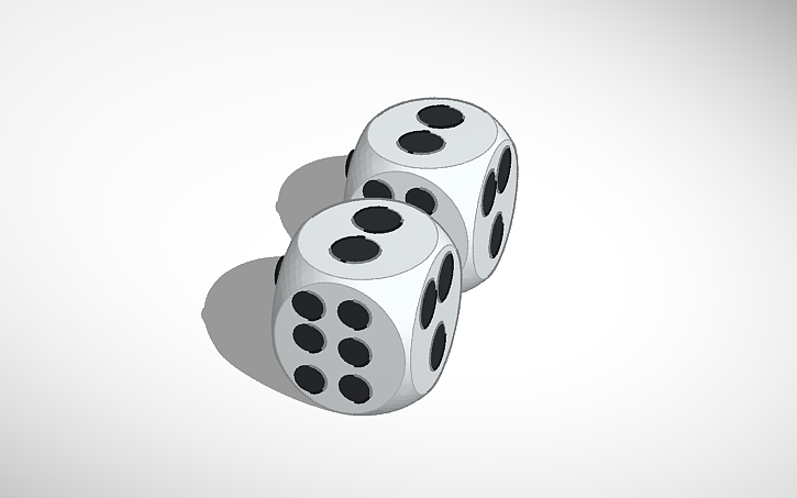 3D design Dice - Tinkercad