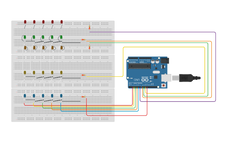 Circuit design ARDUINO 3 - Tinkercad