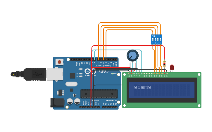 Circuit design Drake Song Tutorial LCD - Tinkercad