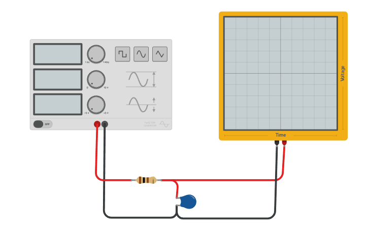 Circuit design PASSIVE LPF RC circuit - Tinkercad