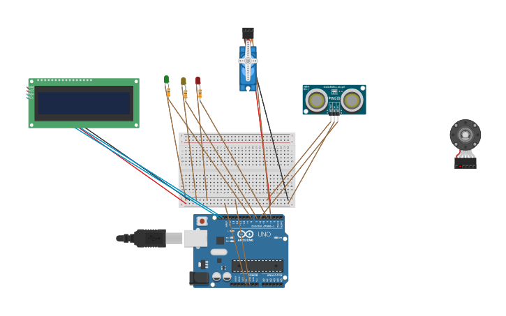 Circuit design Our Gate System Hardware Design! - Tinkercad