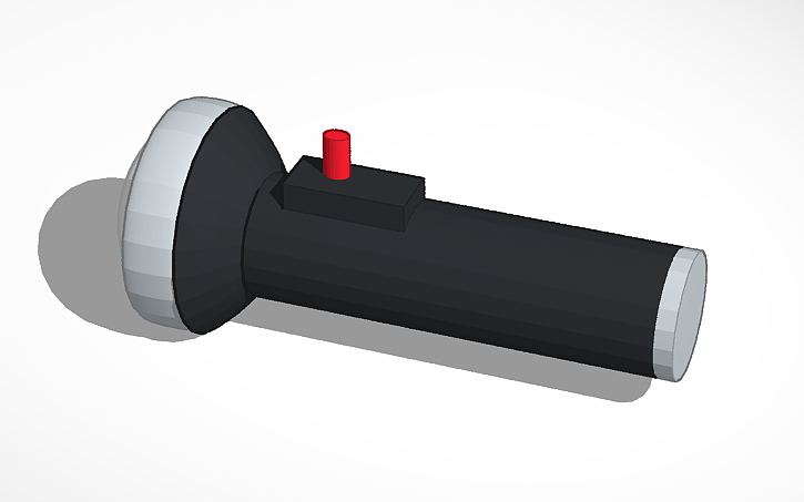 3D design Hello Neighbor flashlight - Tinkercad