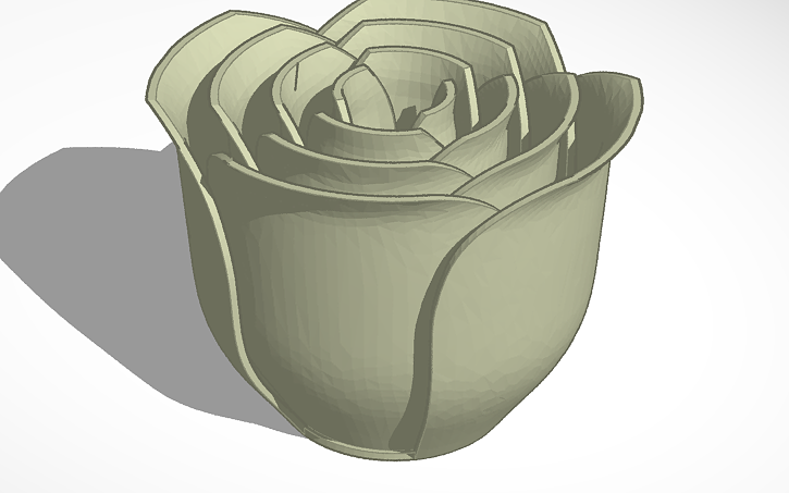Autocad 3d Roses 3D design rose - Tinkercad