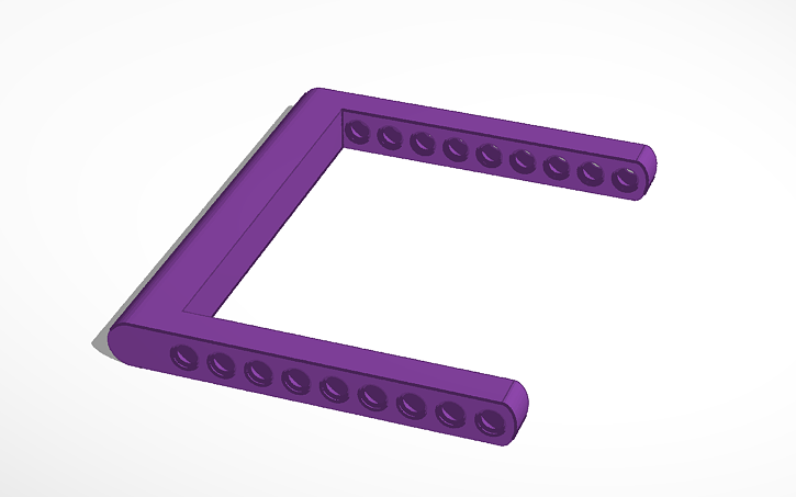 3D design Nigel 3Dprintbot- NXT/EV3 Robot Chassis Handle - Tinkercad