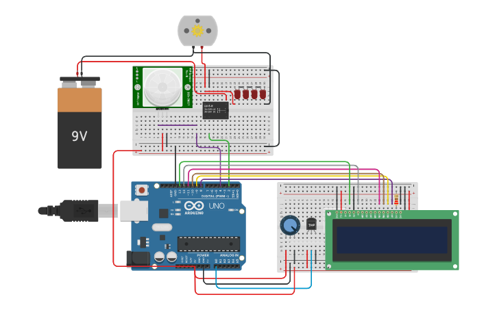 Circuit design ARDUINO INVENTION - Tinkercad