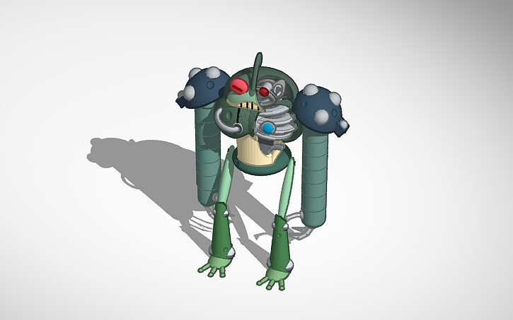 3D design Cloak bot damaged for first time - Tinkercad