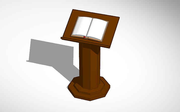 3D design podium - Tinkercad