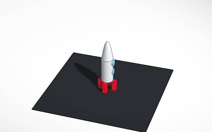 Cad Software Rocketship 3D design Rocket Ship! - Tinkercad
