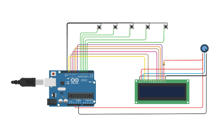 Evm Machine Setup Using Arduino Circuit design EVM using Arduino. - Tinkercad