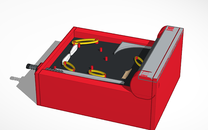 3D design Pinball Machine - Tinkercad