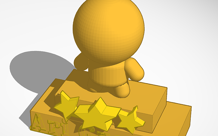 Openscad Trophy 3D design Trophy - Tinkercad