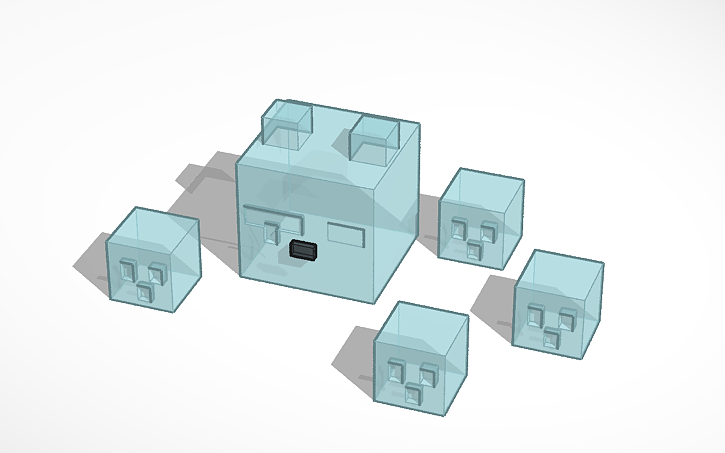 3D design Sad Block - Tinkercad