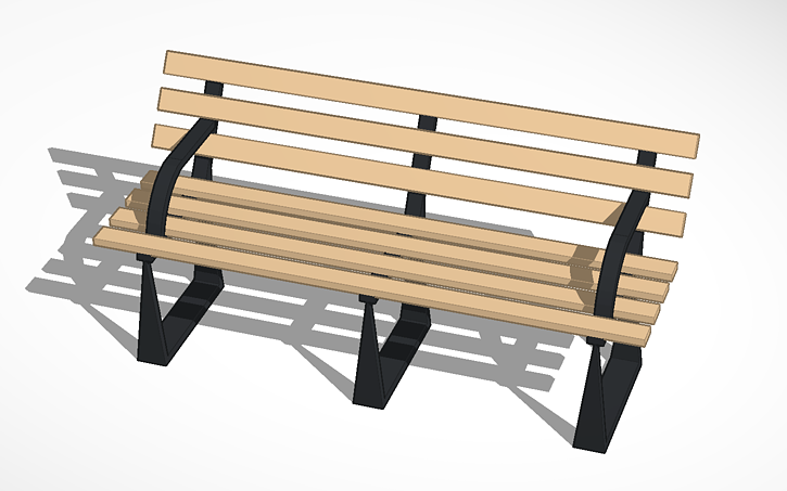 3D design i love benches :З - Tinkercad