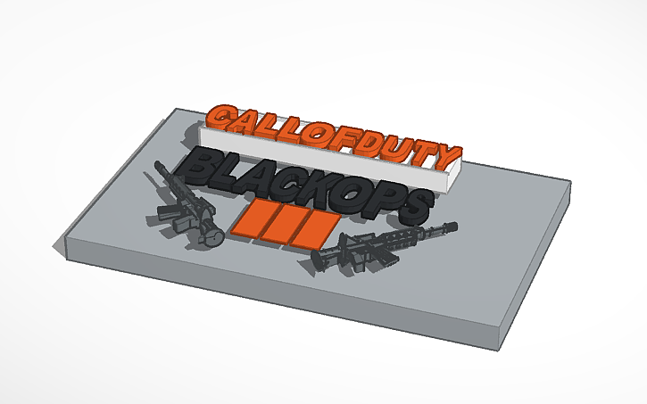 3D design call of duty - Tinkercad