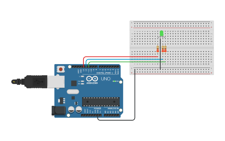 Circuit design TECLADO MATRICIAL 4X4 Y LED RGB CON ARDUINO - Tinkercad
