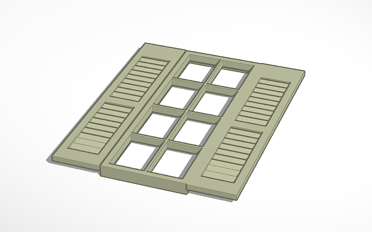 3D design Window - Tinkercad