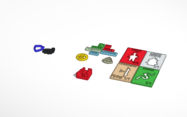 3D design MTG/TCG Counters - Tinkercad