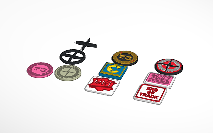 3D design Railroad Signage-Plaques3 - Tinkercad
