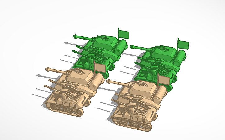 3D design Tanks - Tinkercad