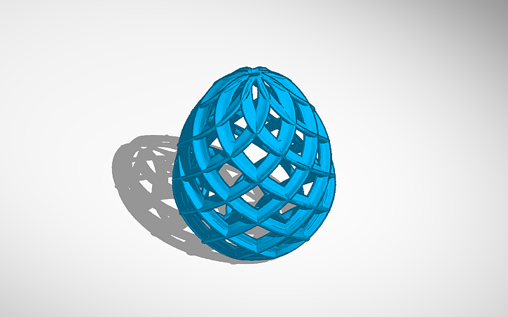 3D design egg - Tinkercad