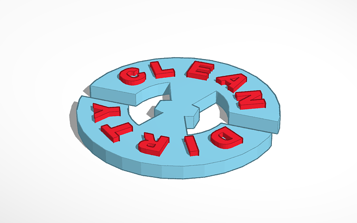 3D design Clean Dirty - Tinkercad