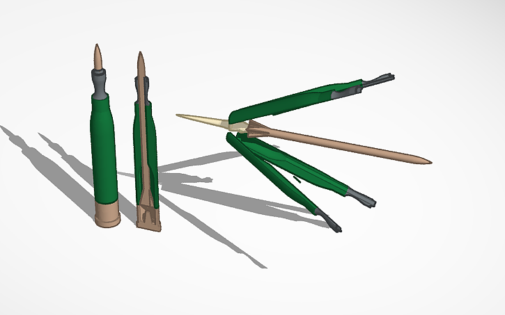 3D design Type 26 120mm APFSDS Round - Tinkercad