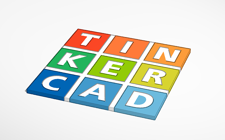 Tinker Code Logo 3D design A perfect fully customizable Tinkercad logo! (For: ANYONE ...