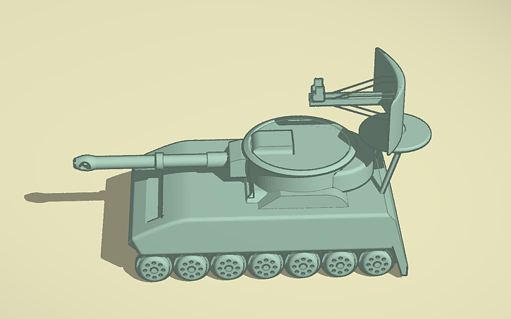 3D design Fusion360 Tank - Tinkercad