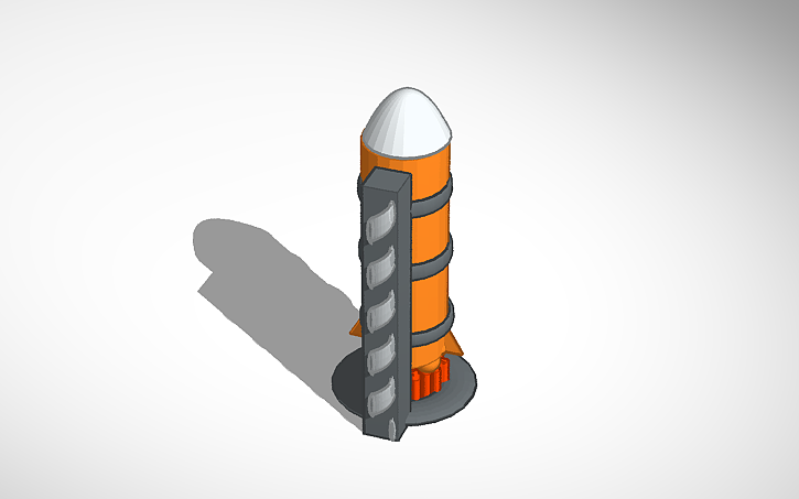 3D design RACHETA - Tinkercad