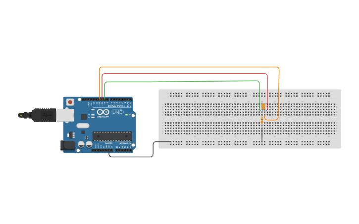 Circuit design led rgb - Tinkercad