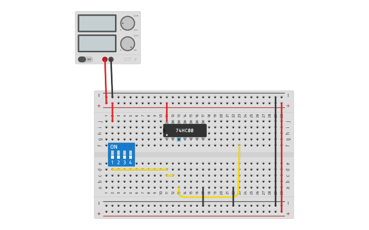 Designing Not Gate Using Arduino Circuit design EXP_2 Realisation of NOT gate using NAND gate - Tinkercad