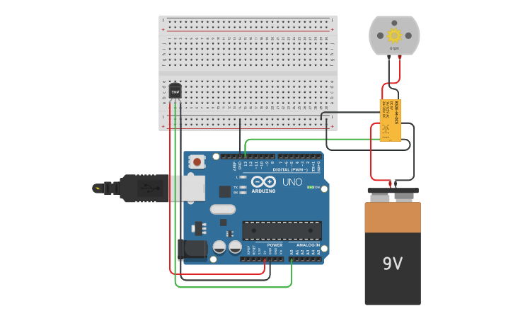 Circuit design Assignment 1 - Question 4 - Tinkercad