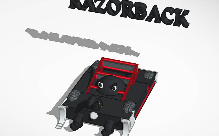 3D design Razorback - Tinkercad