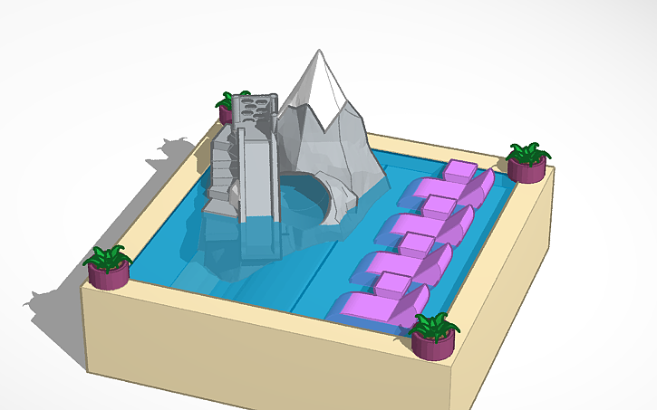 3D design Pool - Tinkercad