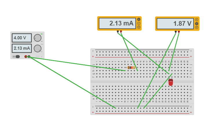 Circuit design led - Tinkercad
