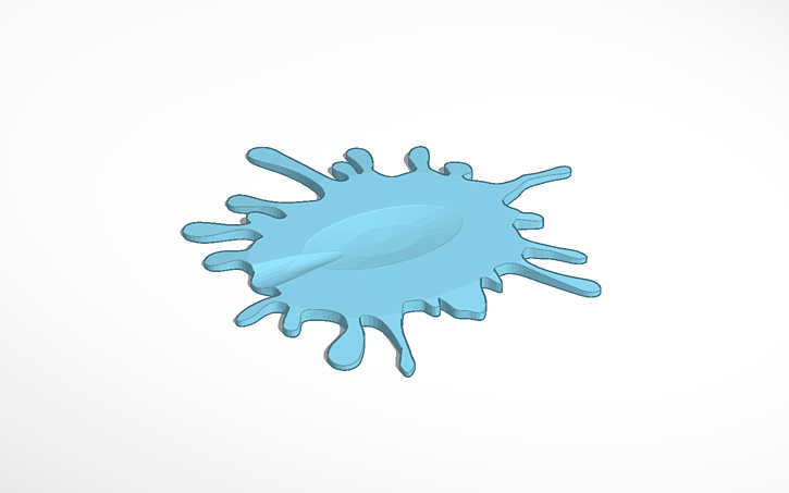 3D design Splatter Spoon Rest - Tinkercad