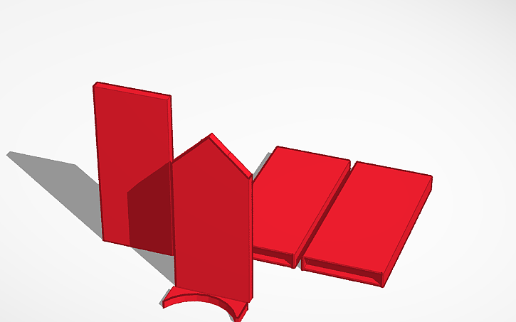 3D design retractable blade - Tinkercad