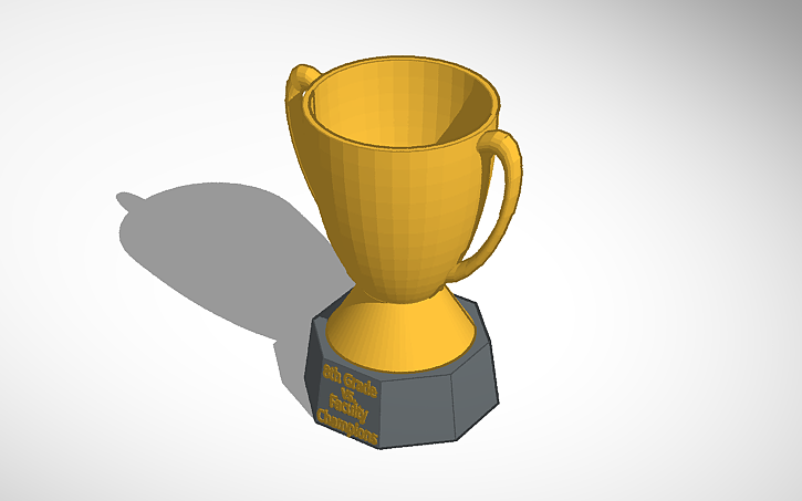 Openscad Trophy 3D design trophy - Tinkercad