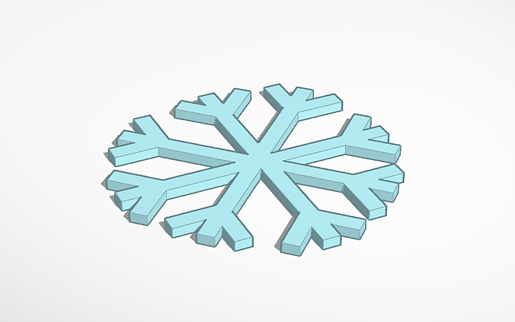 3D design SNOWFLAKE SUCCESSFUL - Tinkercad